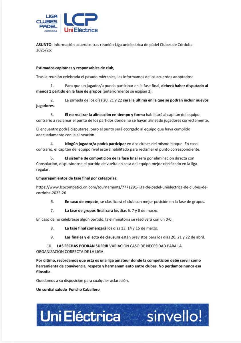 INFORMACIÓN IMPORTANTE 